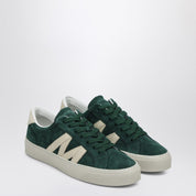 Baskets Monaco2 en cuir suédé vert Moncler