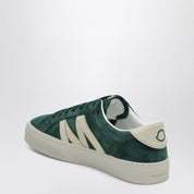 Baskets Monaco2 en cuir suédé vert Moncler