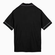 Valentino Black silk bowling shirt