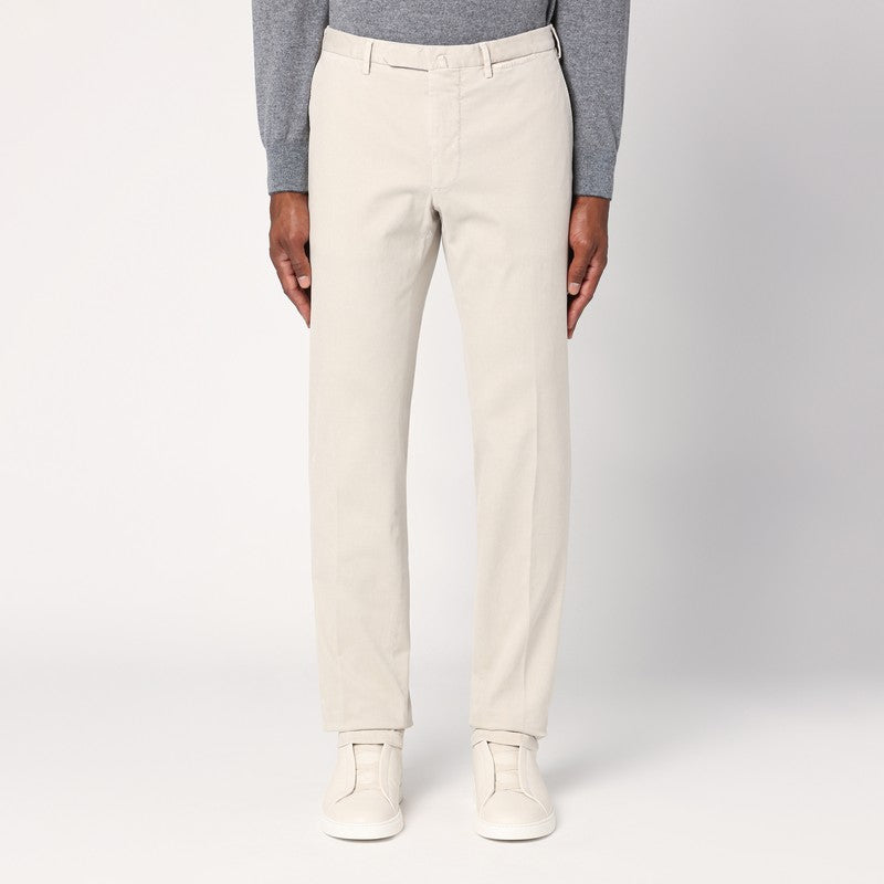 Santaniello Light beige cotton trousers