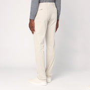 Santaniello Light beige cotton trousers