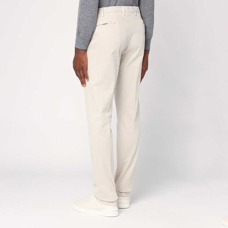 Santaniello Light beige cotton trousers