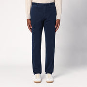 Pantalon en coton bleu Santaniello