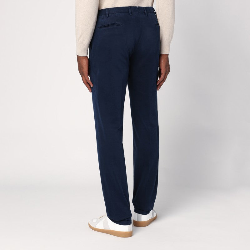 Pantalon en coton bleu Santaniello