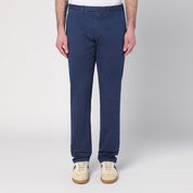 Pantalon bleu Santaniello en coton