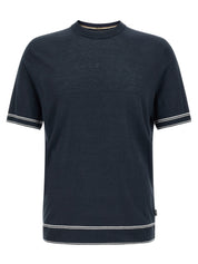 Hugo Boss H-norberto Knitwear Sweater — Blue, Men