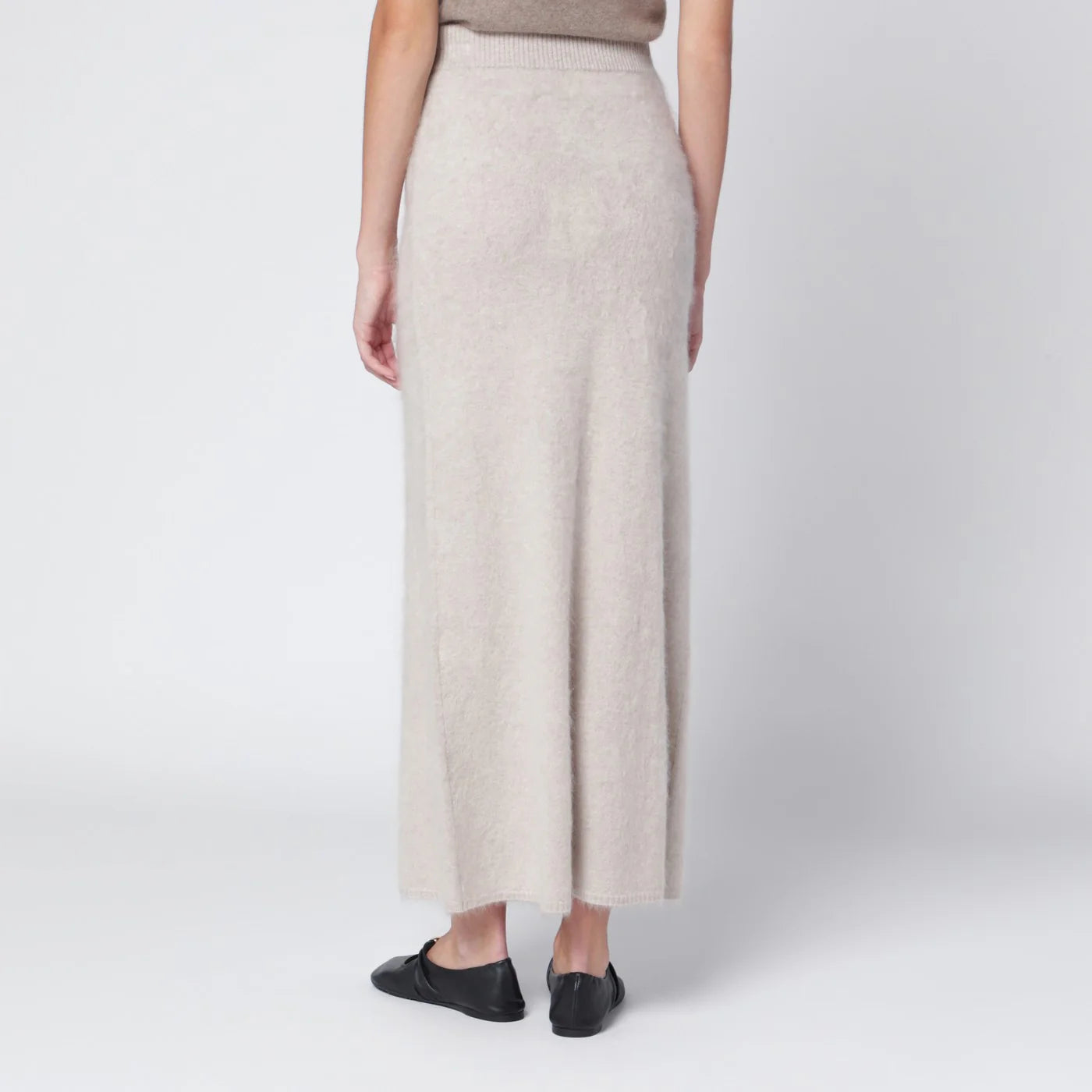 ALMADA LABEL Umi Skirt in Taupe Cashmere — Skirts