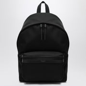 Mochila de piel y nailon negra de Saint Laurent