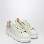 Baskets oversize blanches/roses Alexander McQueen en cuir de veau