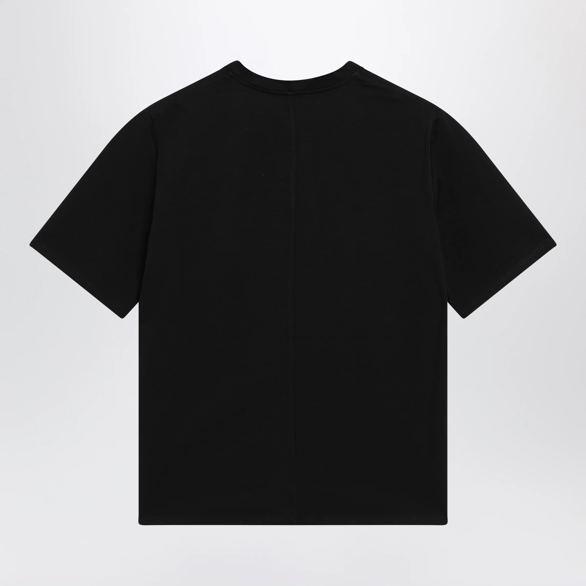 The Row Black Cotton Crewneck T‑Shirt — Women's Topwear