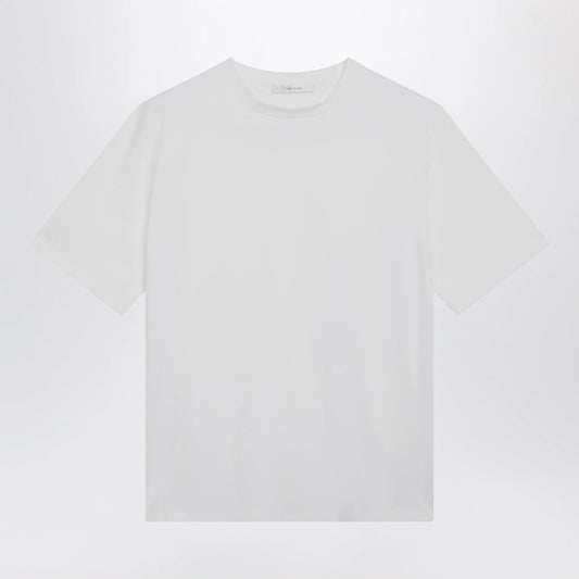 The Row Cotton Crewneck T‑Shirt — White Topwear