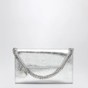 Stella McCartney Falabella metallic silver crossbody wallet bag