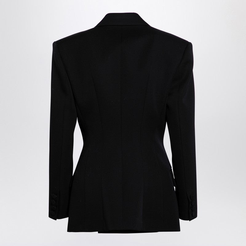 Valentino Black wool double-breasted jacket