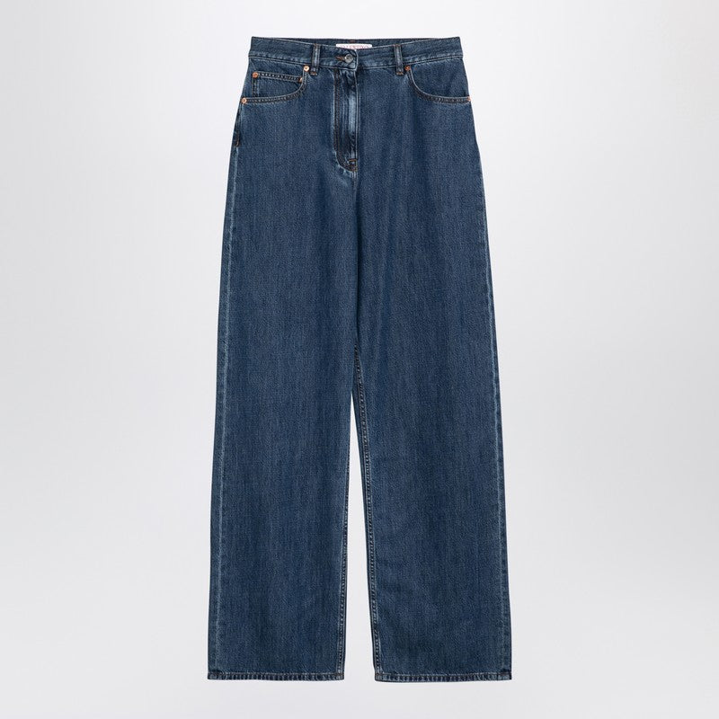 Valentino Blue wide denim jeans