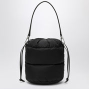 Moncler Caradoc black bucket bag — padded nylon luxury