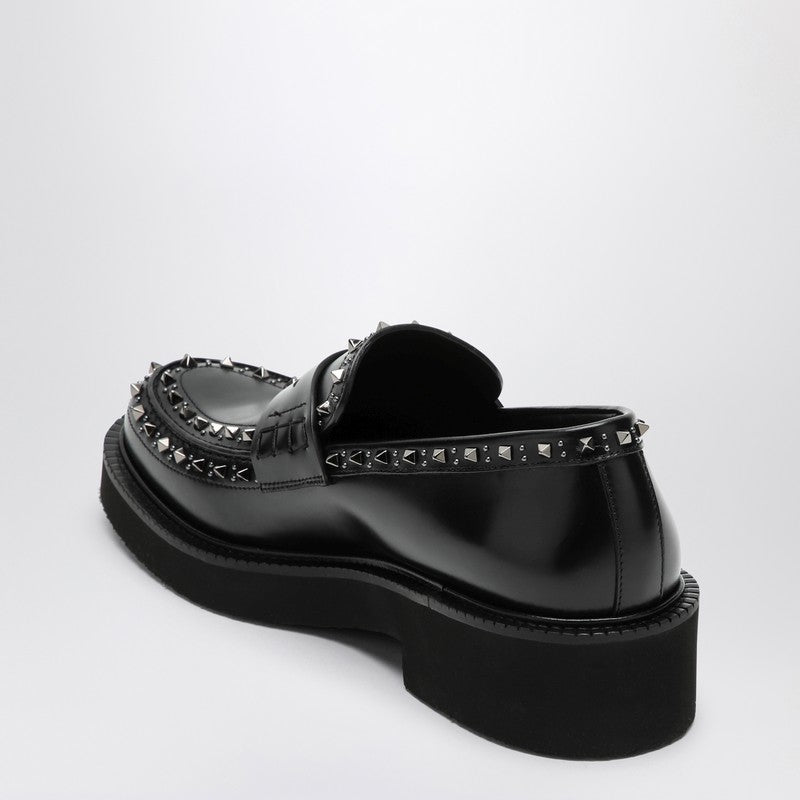 Mocassins Gentleglam noirs à clous Valentino Garavani