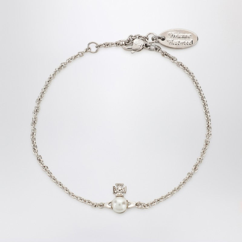 Vivienne Westwood Silver Balbina bracelet with pearl