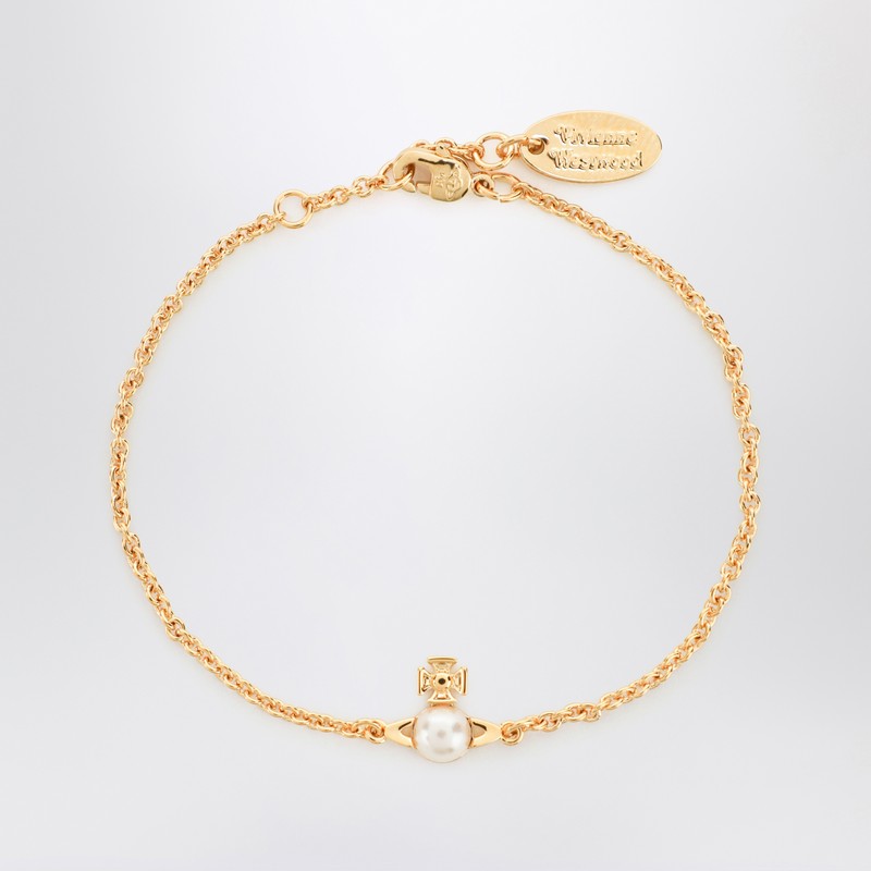 Bracelet Balbina en or avec perle de Vivienne Westwood