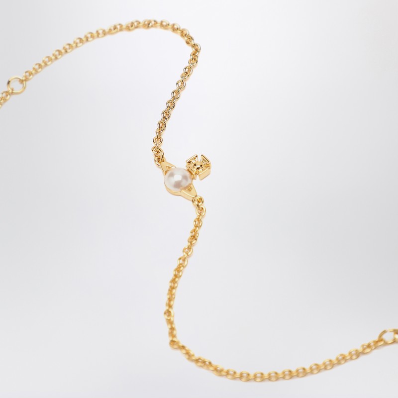Bracelet Balbina en or avec perle de Vivienne Westwood
