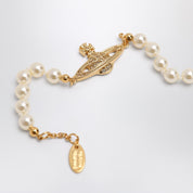 Bracelet Vivienne Westwood Mini Bas Relief Pearl en or