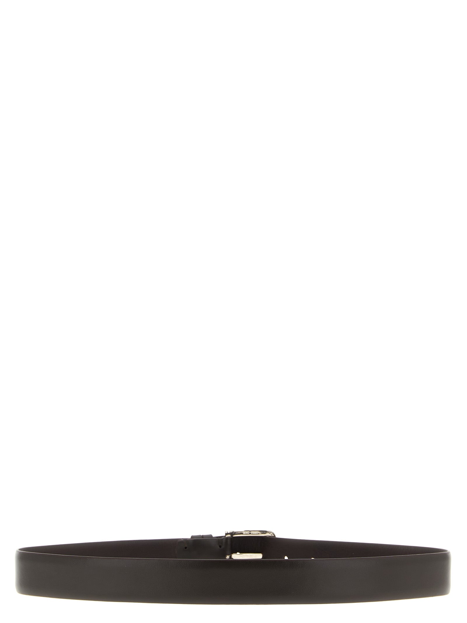 Zerbini Claudio Leather Belt for Men — Brown, 3.5 cm