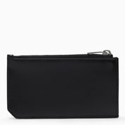 Porte-cartes de crédit zippé Monogram noir Saint Laurent