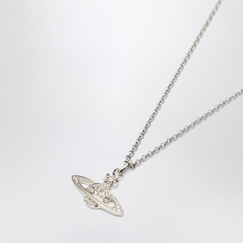 Vivienne Westwood Mini Bas Relief Pendant necklace in silver