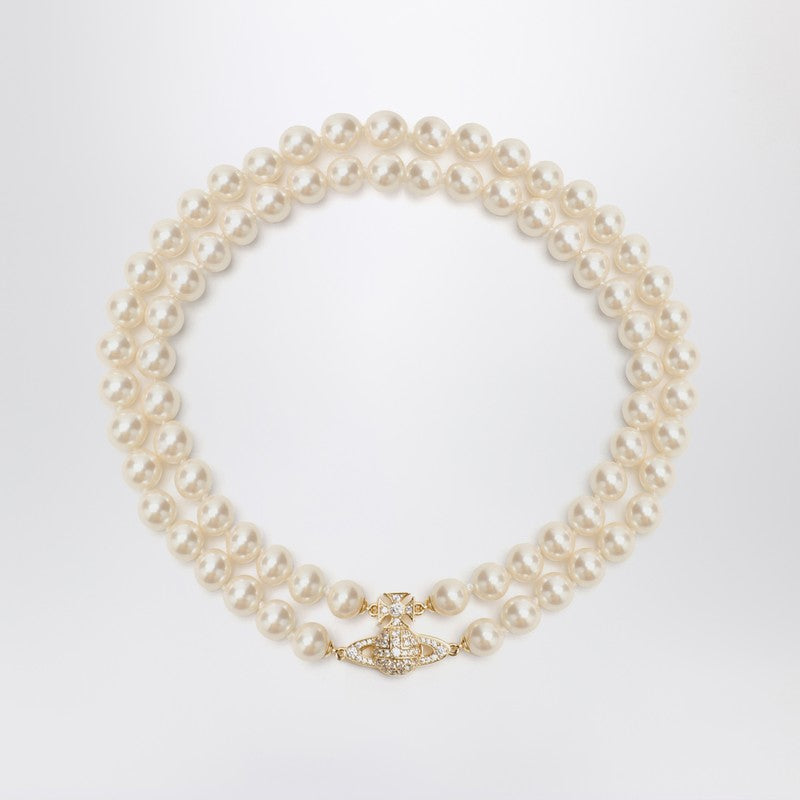 Vivienne Westwood Choker Graziella with synthetic pearls