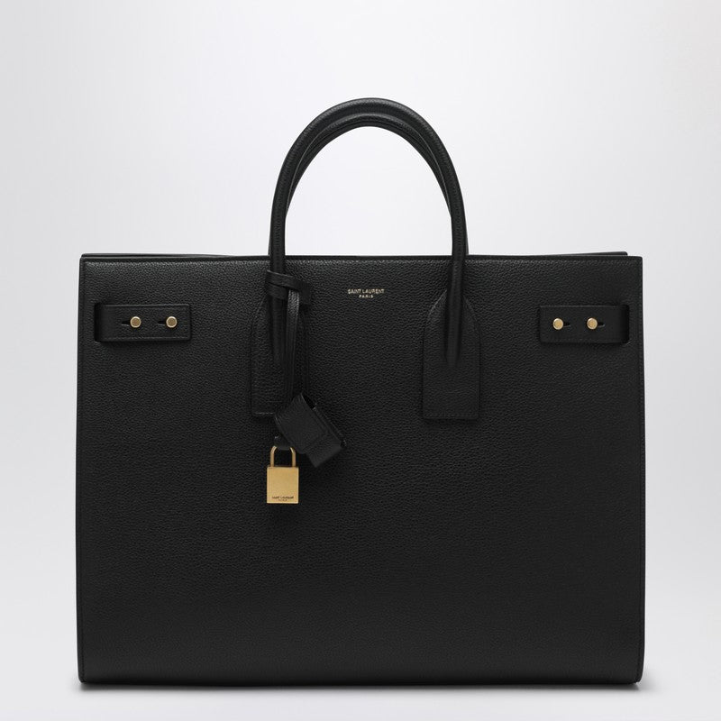 Saint Laurent Grand cabas Sac De Jour en cuir noir