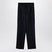 Stella McCartney Navy wool pleated trousers