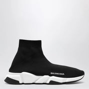 Balenciaga Black mesh and white Speed Sneakers