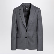 Stella McCartney Grey single-breasted wool jacket
