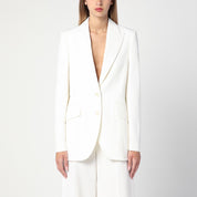 Veste simple boutonnage en laine ivoire Stella McCartney