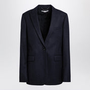 Veste en laine bleu marine à simple boutonnage Stella McCartney