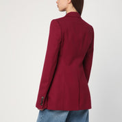 Stella McCartney Single-breasted jacket in jazzberry wool