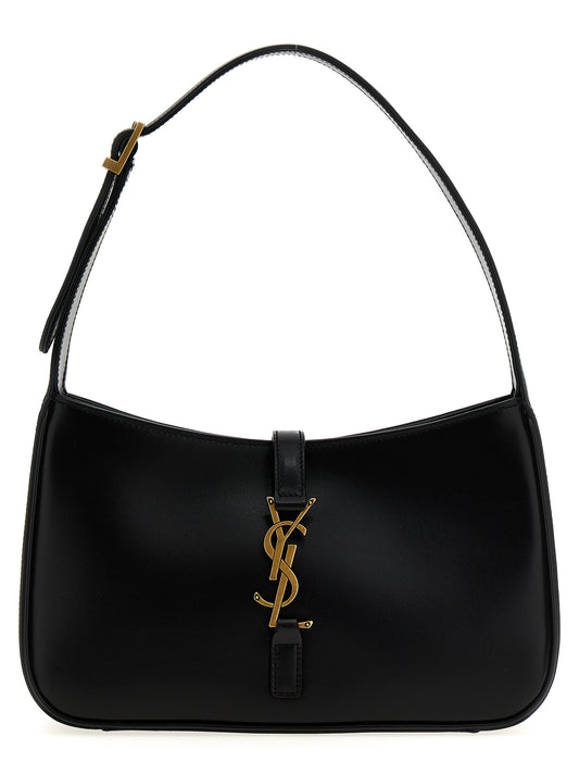 Saint Laurent Hobo Le 5 À 7 Shoulder Bag — Black
