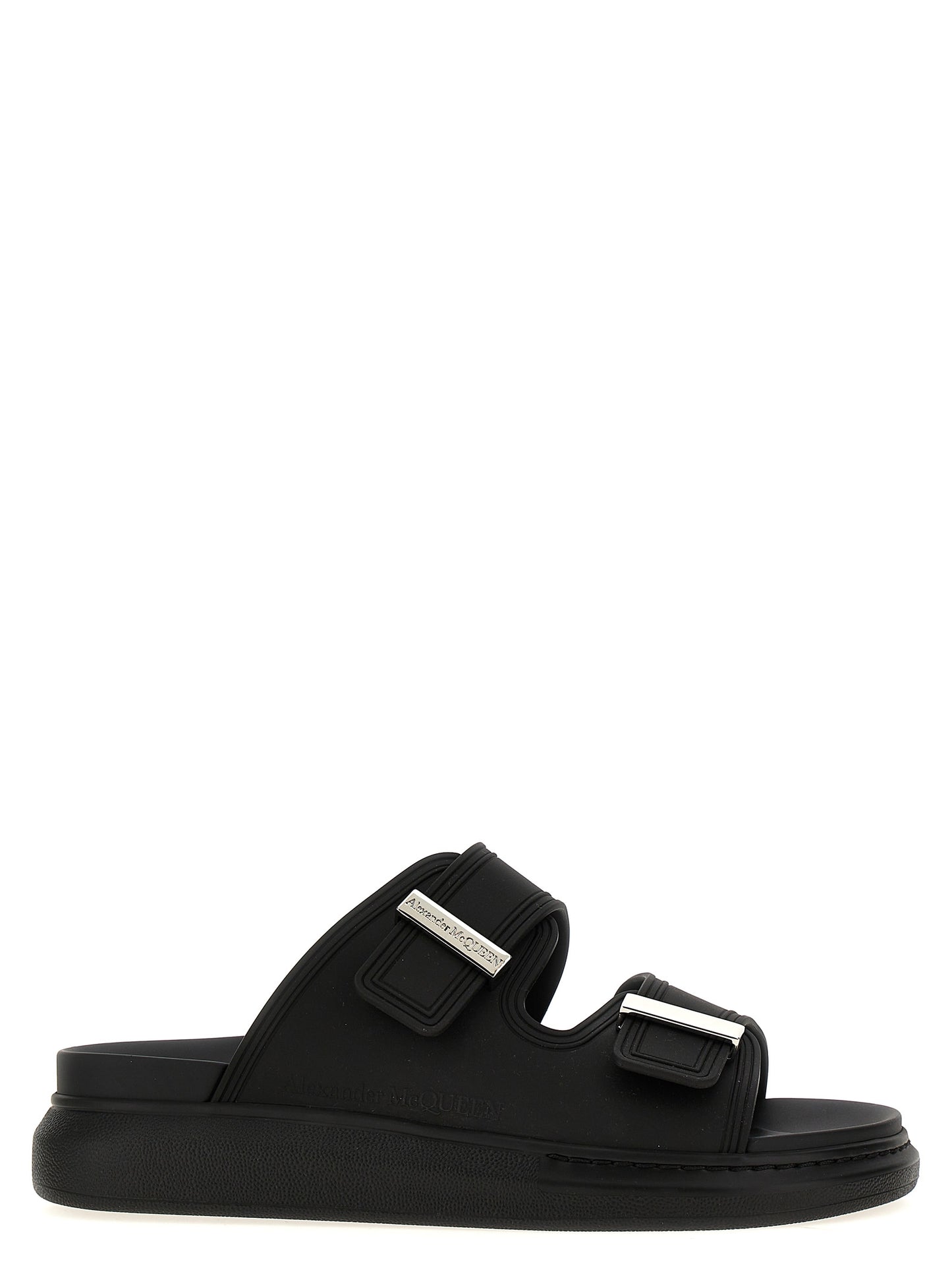 Alexander McQueen Rubber Sandals — Black Oversize Sole