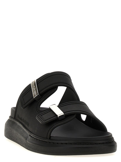 Alexander McQueen Rubber Sandals — Black Oversize Sole