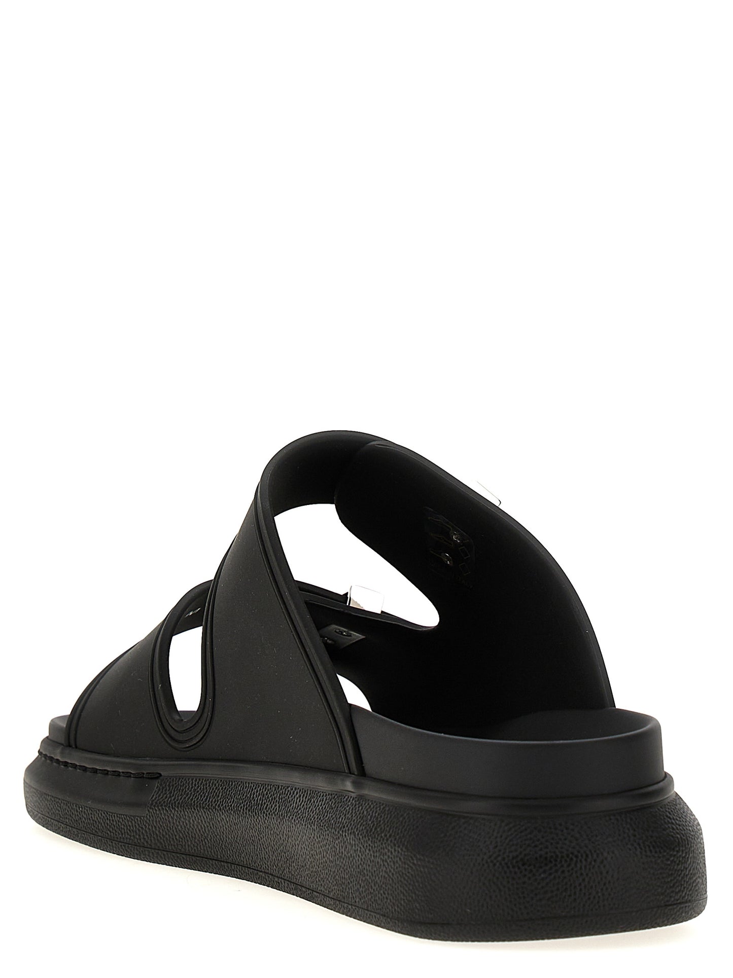 Alexander McQueen Rubber Sandals — Black Oversize Sole