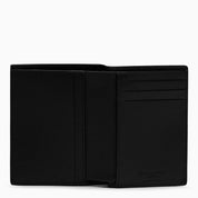 Saint Laurent Black vertical bi-fold wallet in leather