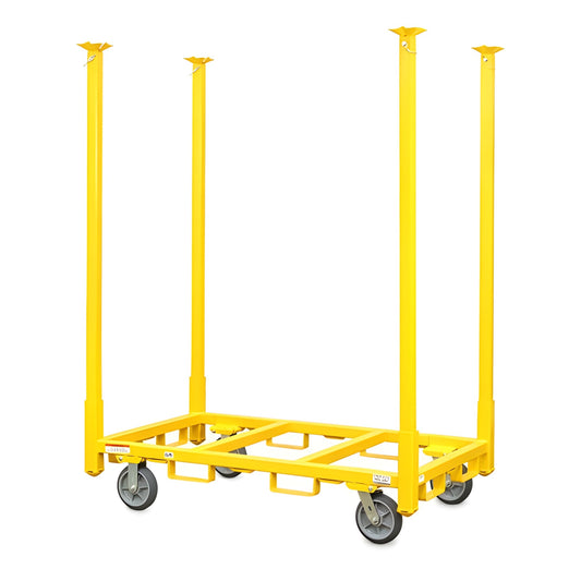 American Cart Warehouse Rack with 72 in legs and 8 in casters