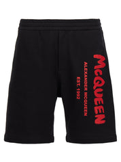 Mcqueen Graffiti Bermuda Shorts