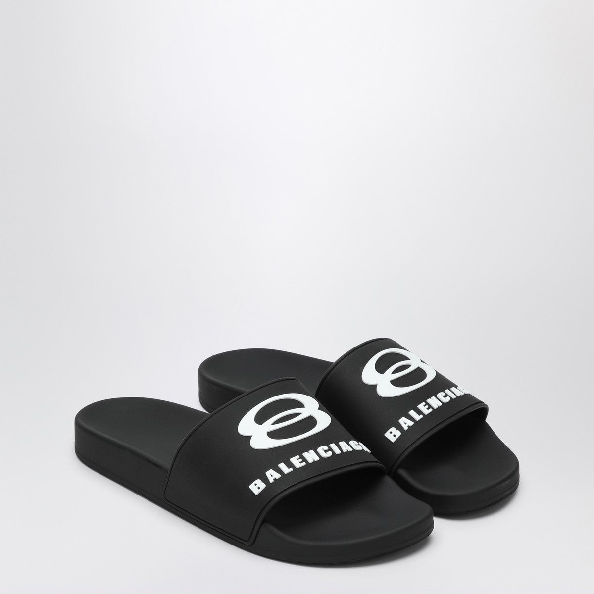Balenciaga Rubber slide sandals for the pool
