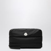 Moncler Caradoc beauty case in quilted black nylon