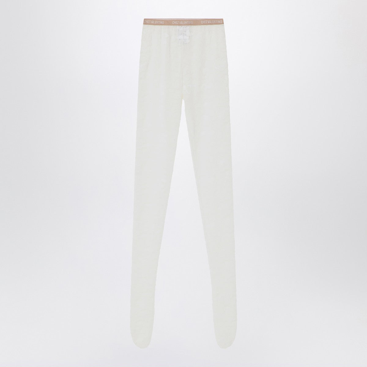 Valentino Garavani Ivory lace tights