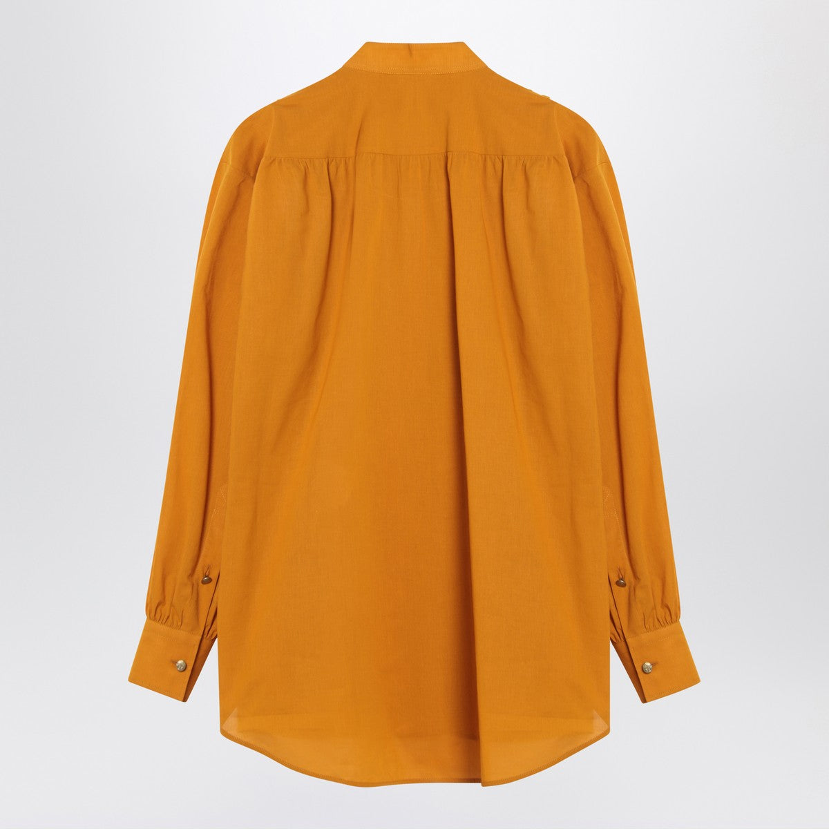 Valentino ochre yellow shirt with beads and lace