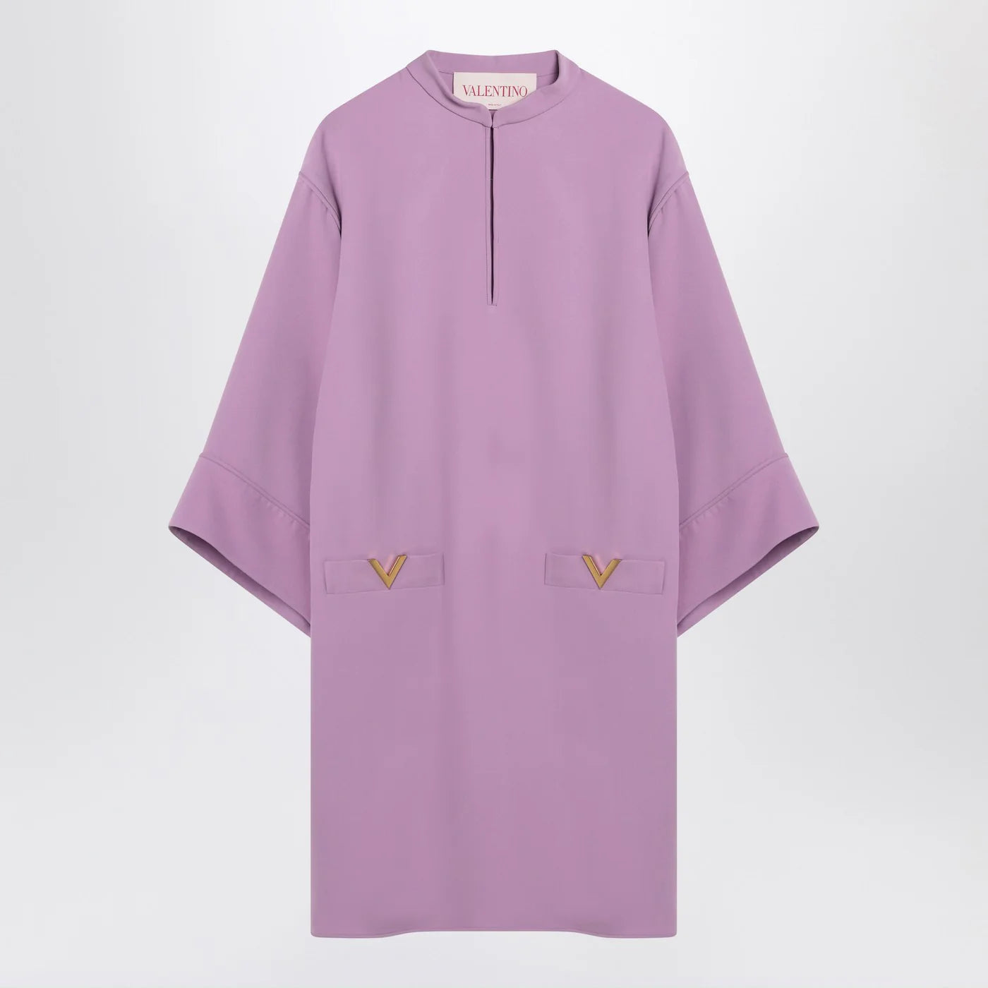 Valentino Lilac silk mini dress