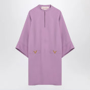 Valentino Lilac silk mini dress