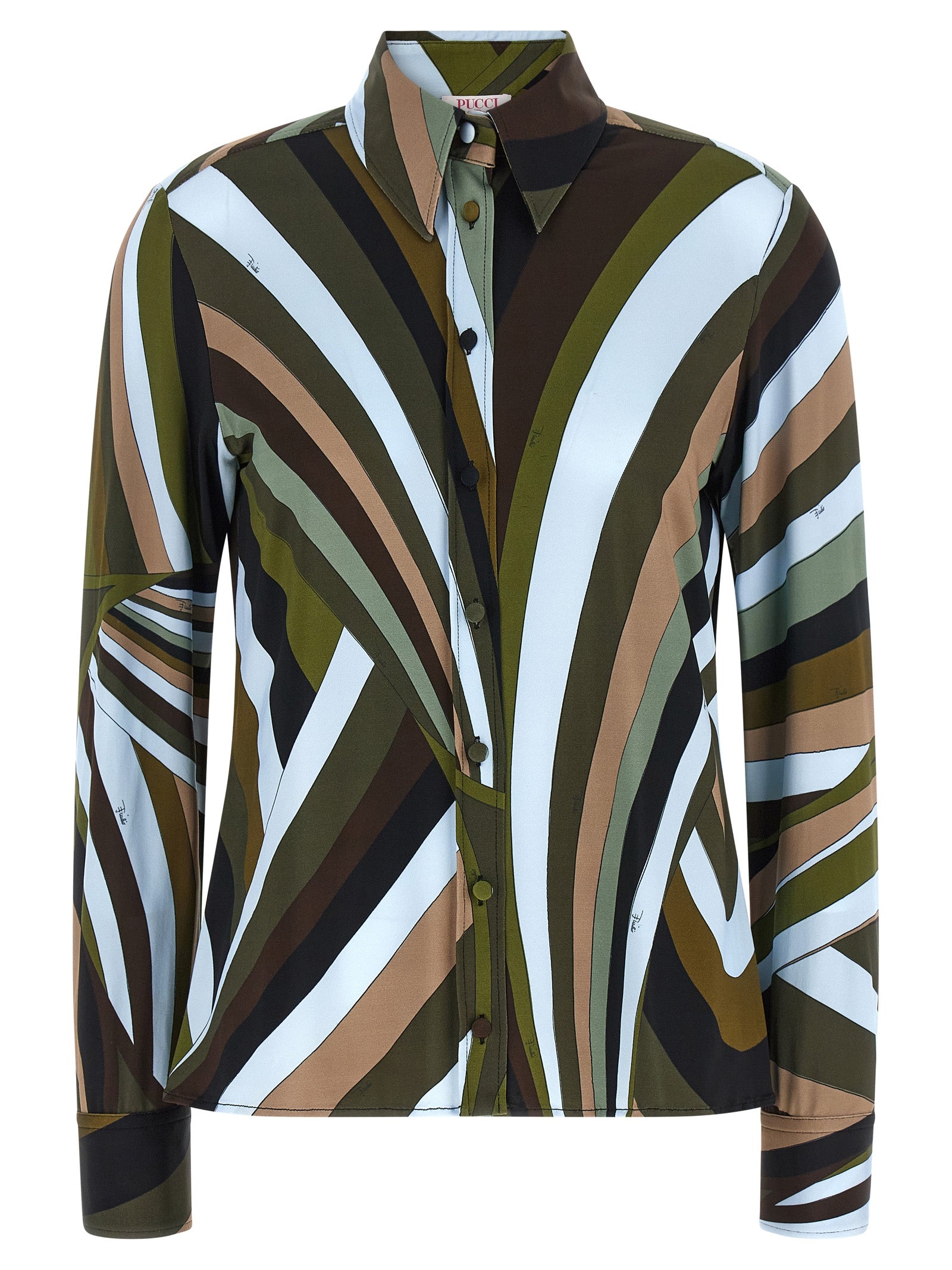 Emilio Pucci Iride Shirt — Slim Fit Multicolor