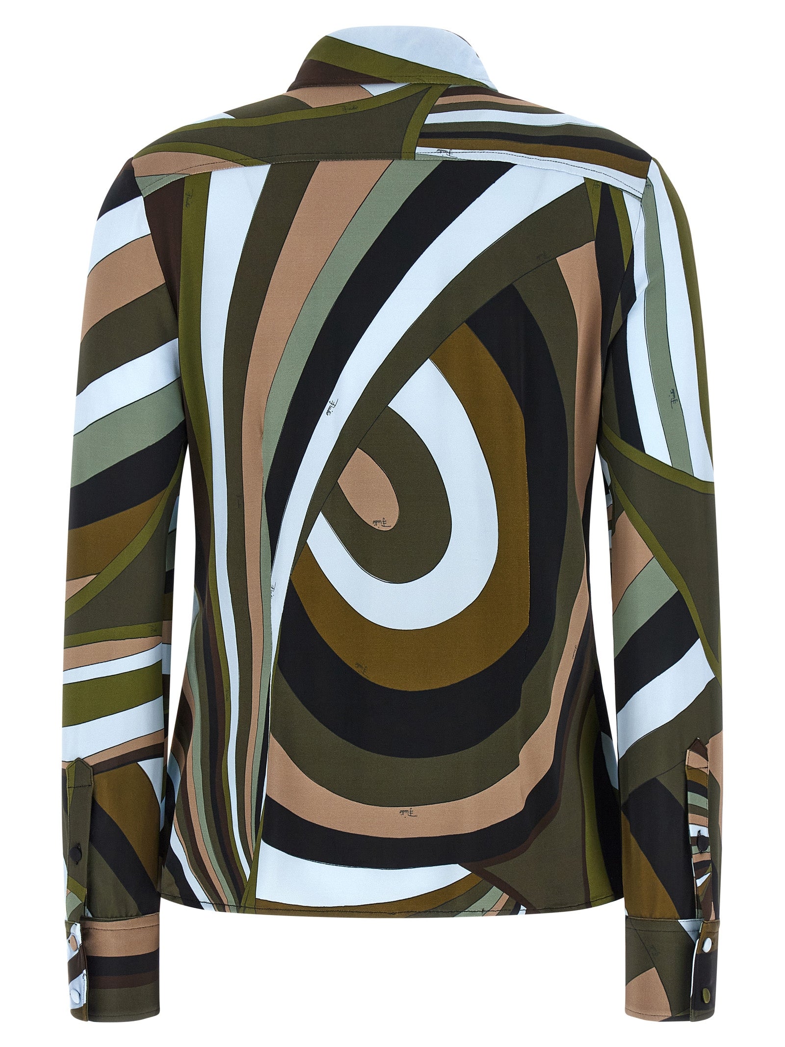 Emilio Pucci Iride Shirt — Slim Fit Multicolor